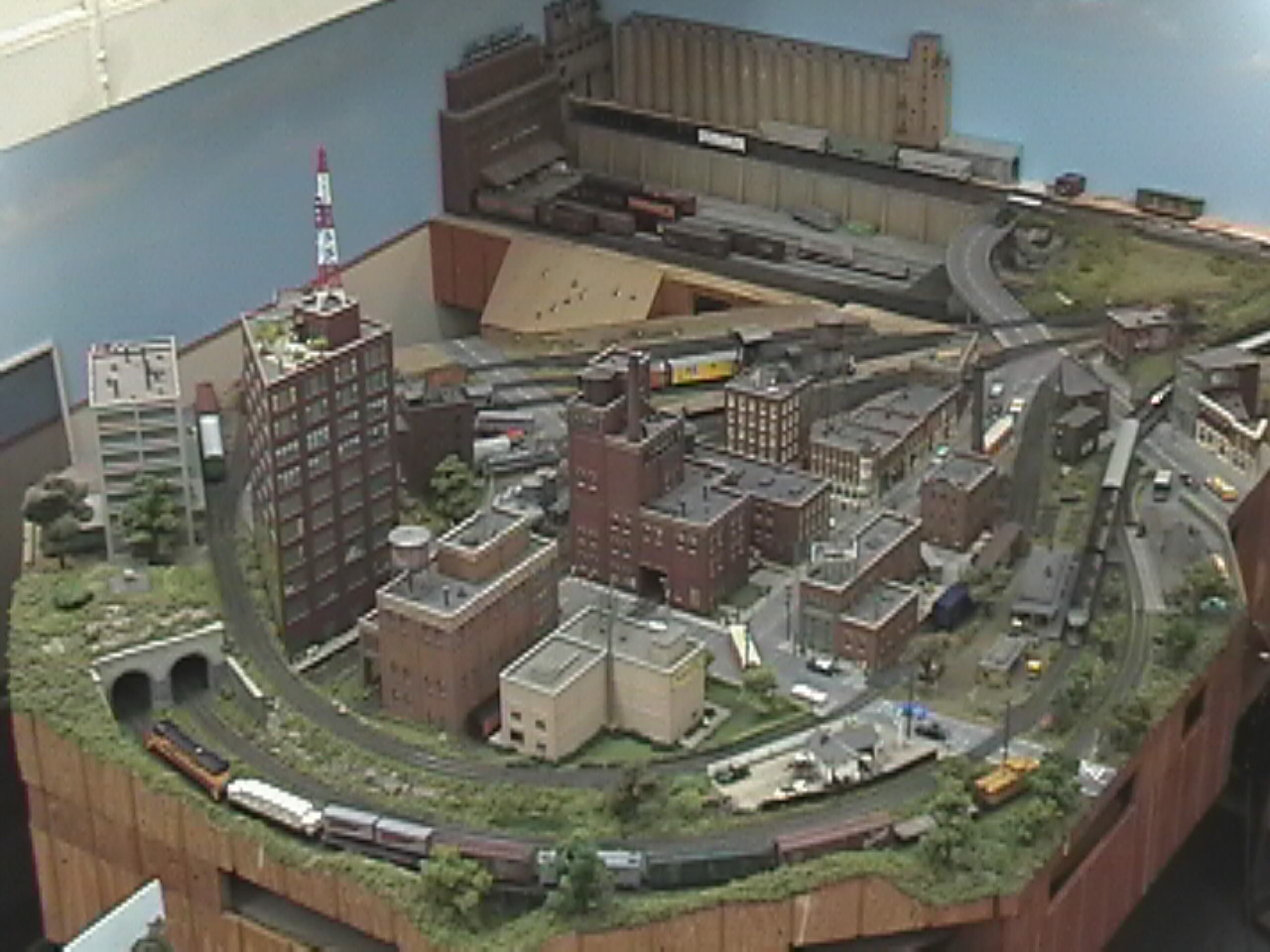 An over head view of the City of Summit.  The station and passing siding are called Rives.